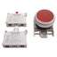 Used Lovato LPCBL104 Illuminated Red Momentary Flush Pushbutton 1NC, 12-30VAC/DC Lamp