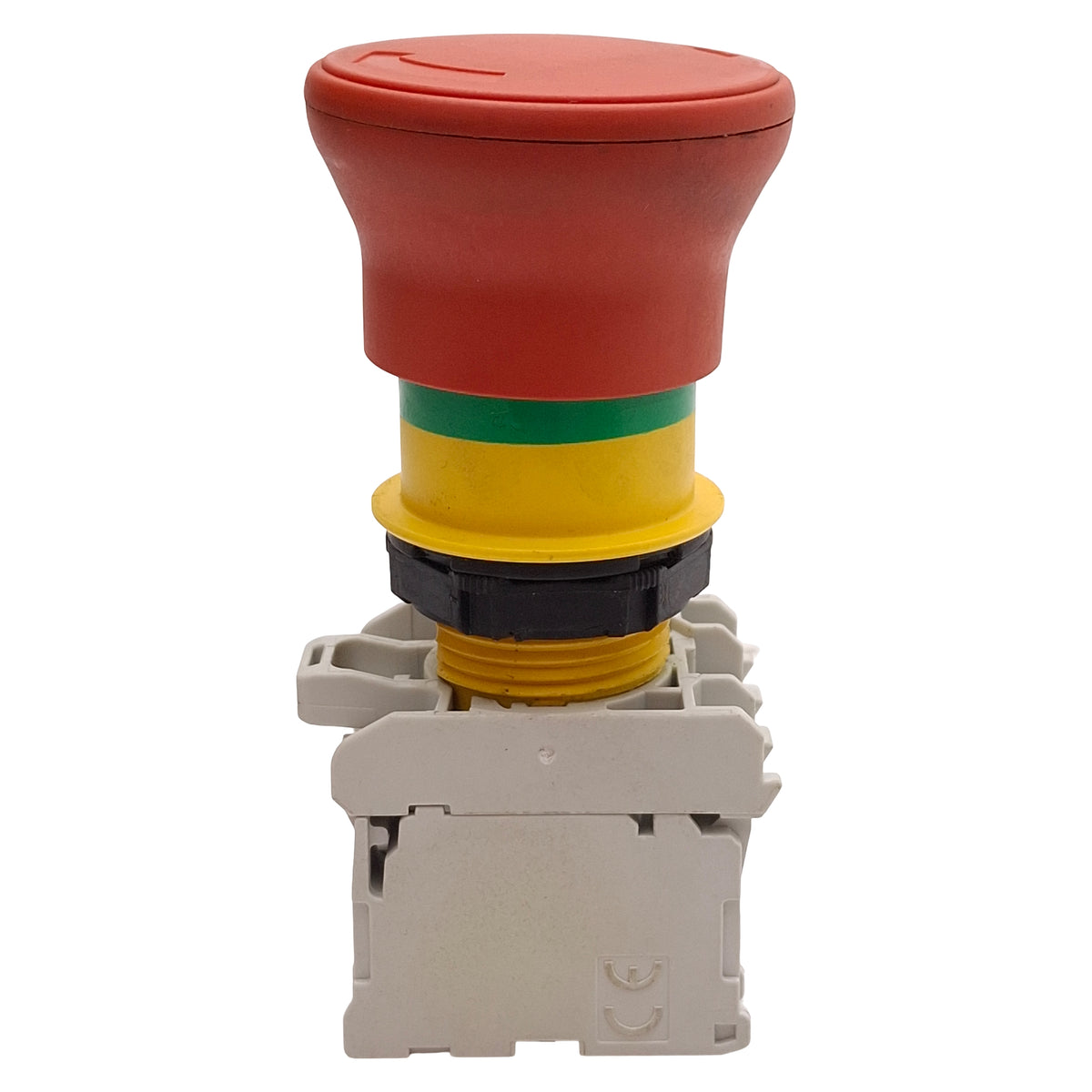 Used Lovato LPCB6644 Pushbutton E-Stop, Twist-Release, ø40mm Mushroom, 1NO+1NC