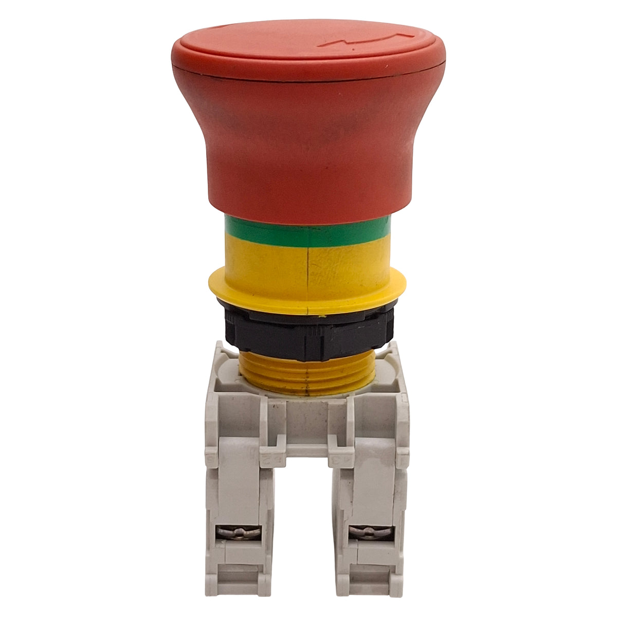 Used Lovato LPCB6644 Pushbutton E-Stop, Twist-Release, ø40mm Mushroom, 1NO+1NC