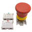 Used Lovato LPCB6644 Pushbutton E-Stop, Twist-Release, ø40mm Mushroom, 1NO+1NC