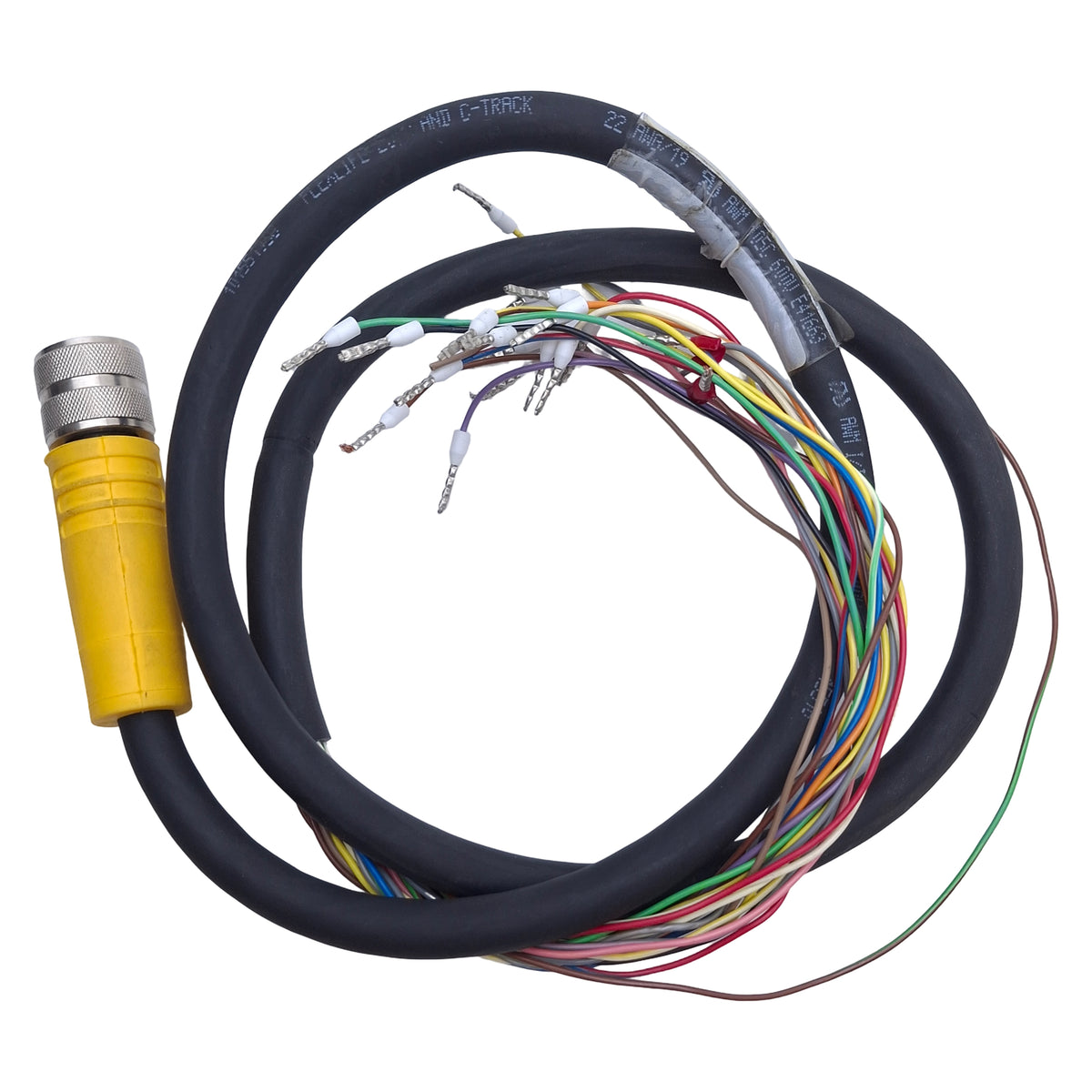 Used Turck BKM 19-1958-1/S101 Single-Ended Cordset M16 19-Pin Female, 30VAC/DC 3A, 1m