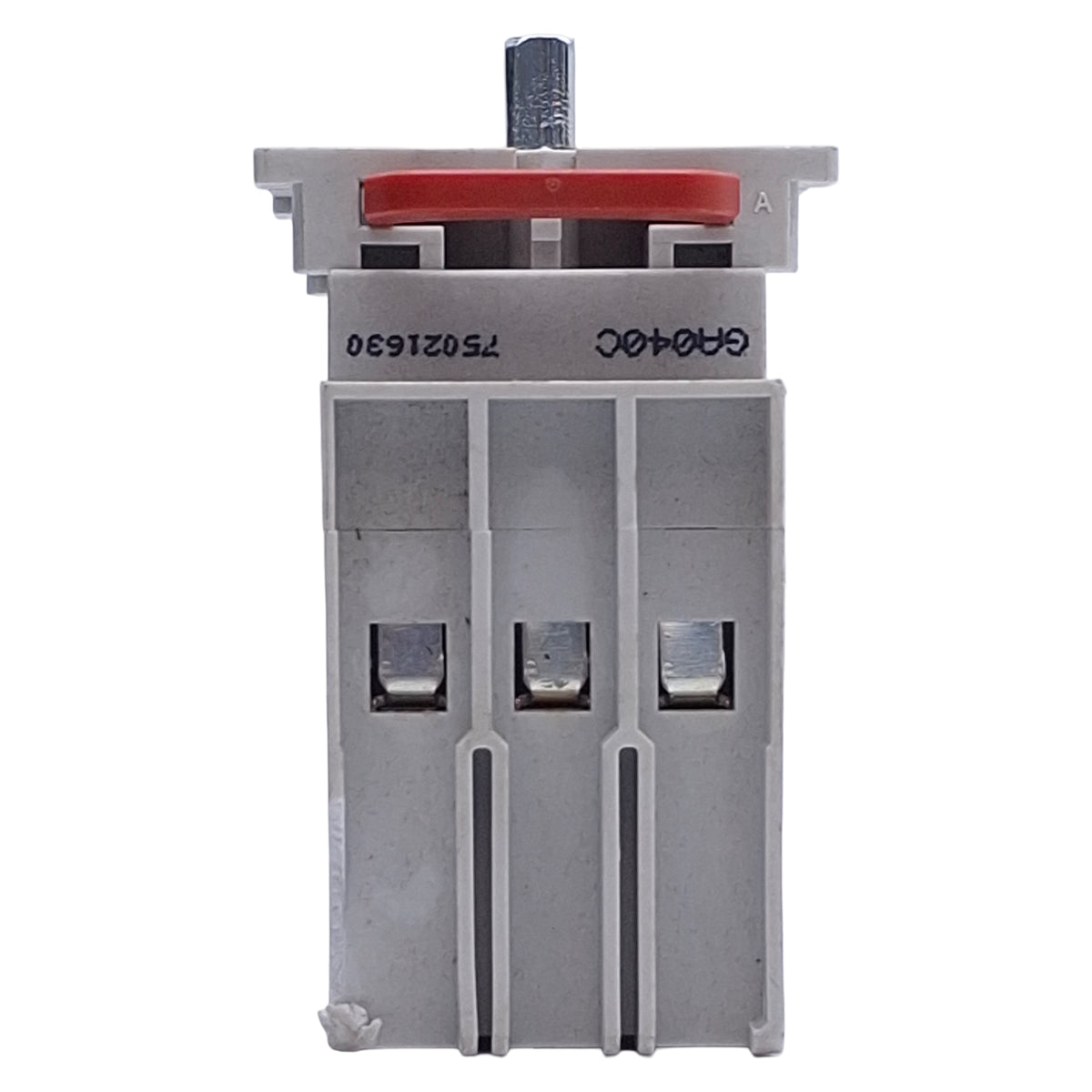 Used Lovato GA040C Disconnect Switch 3-Pole, 600VAC 40A, Screw/DIN Rail Mount