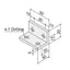 Used Lot of 10 SUS America SFJ-A04 Angle Bracket S3060 50mm x 30mm x 30mm SF30 Series