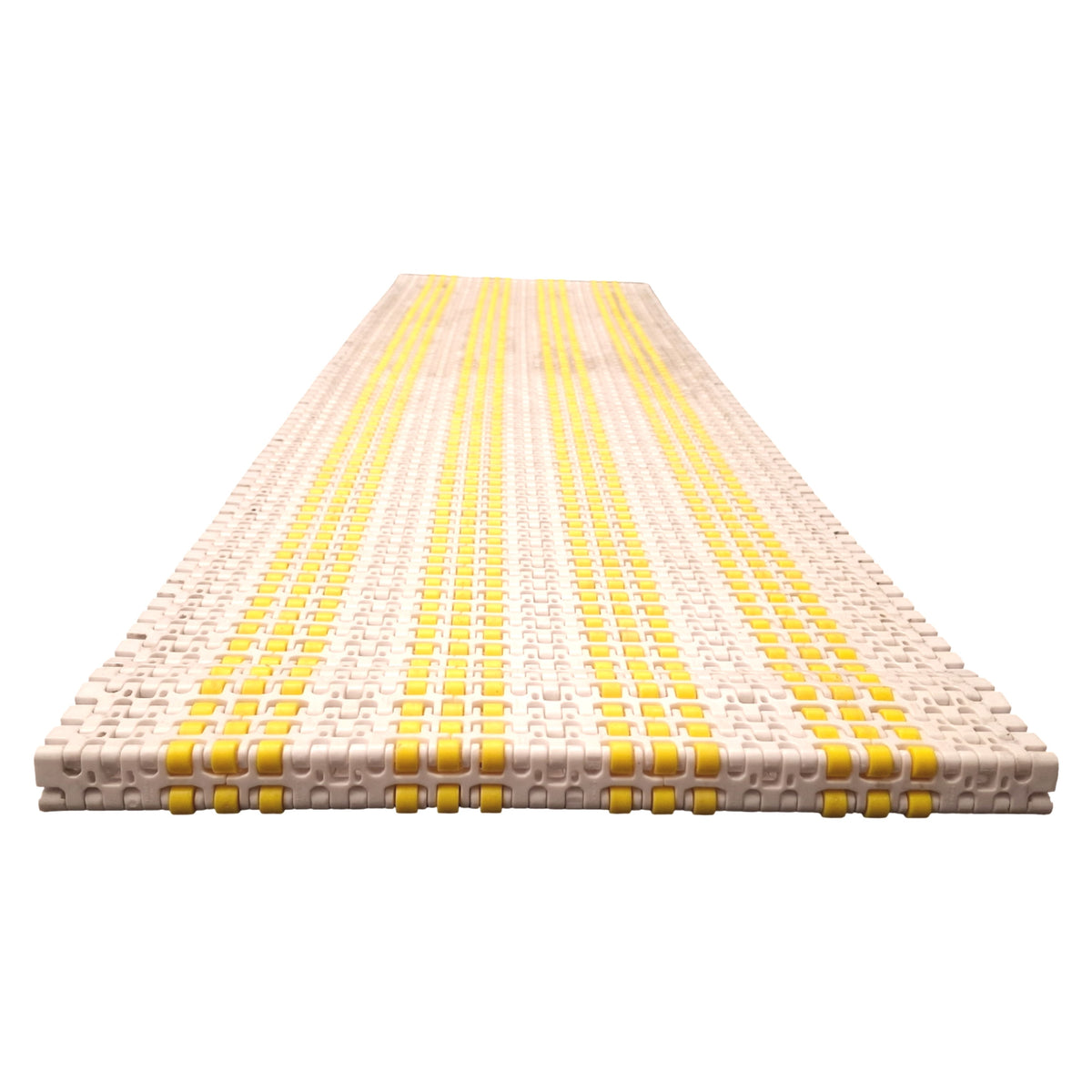 Used Hong's Belt HS-1100C Roller Top Plastic Conveyor Belt, 358mm W x 2700mm L