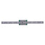 Used Hiwn MGN12H Linear Guide Assembly 220mm Rail, 45.4x27mm Carriages, 3.72kN