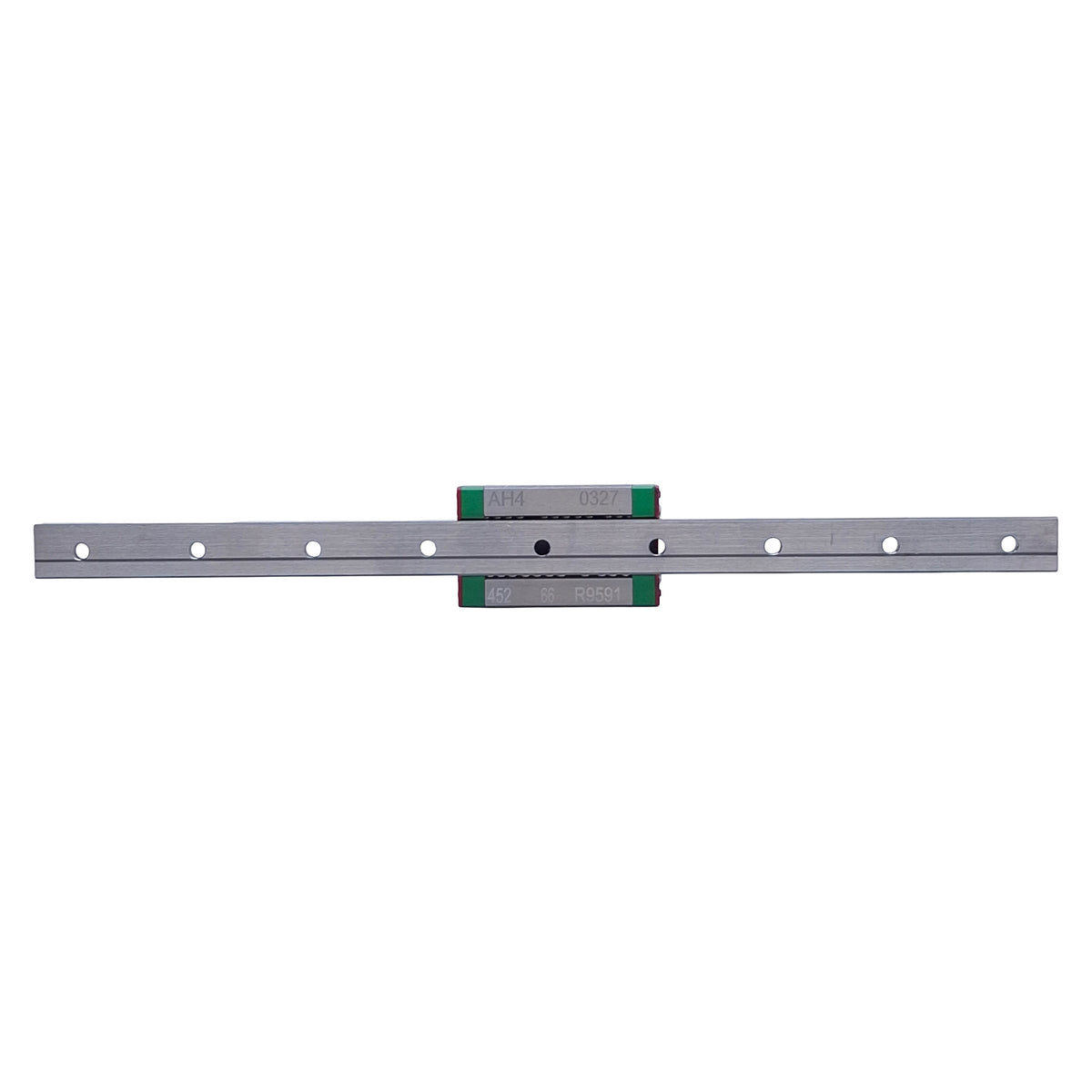 Used Hiwn MGN12H Linear Guide Assembly 220mm Rail, 45.4x27mm Carriages, 3.72kN