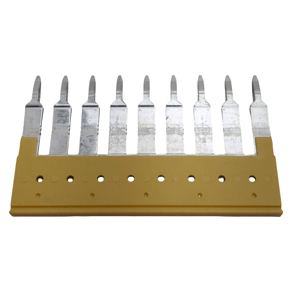 Used Lot of 5 Allen Bradley 1492-CJK6-9 Screwless Center Jumper Terminals, 9-Pole