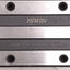 Used Hiwin HGH15CA Linear Guide Assembly 1350mm Rail, (2x)61.4x34mm Carriages, 14.7kN