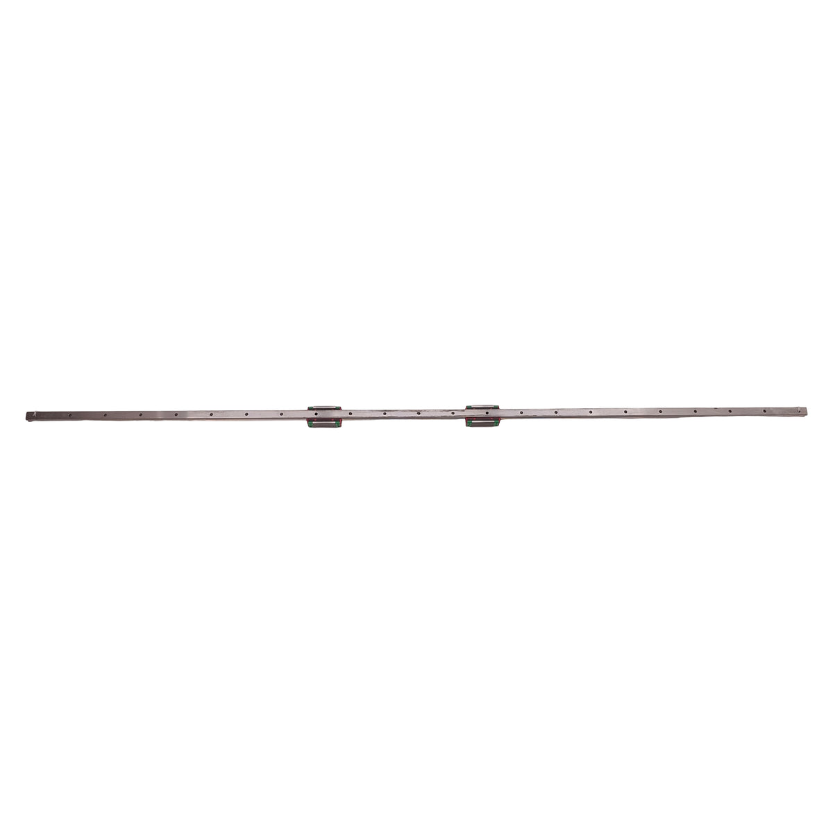 Used Hiwin HGH15CA Linear Guide Assembly 1350mm Rail, (2x)61.4x34mm Carriages, 14.7kN