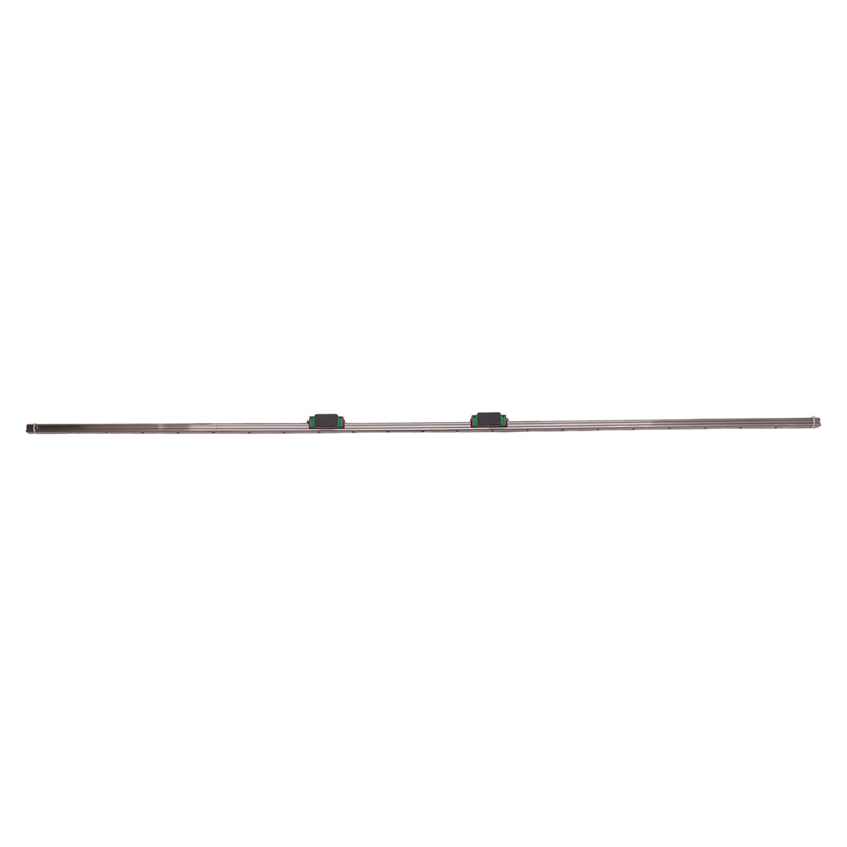 Used Hiwin HGH15CA Linear Guide Assembly 1350mm Rail, (2x)61.4x34mm Carriages, 14.7kN