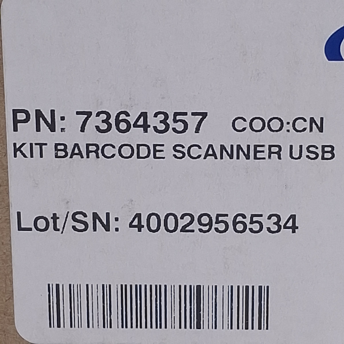 New Nordson 7364357 USB Barcode Scanner For UltimusPlus Series Fluid Dispensers