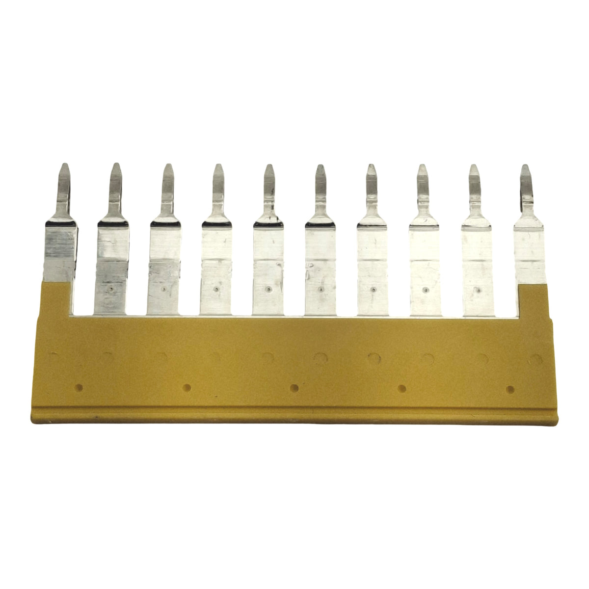 Used Lot of 10 Allen Bradley 1492-CJK6-10 Screwless Center Jumper Terminals, 10-Pole