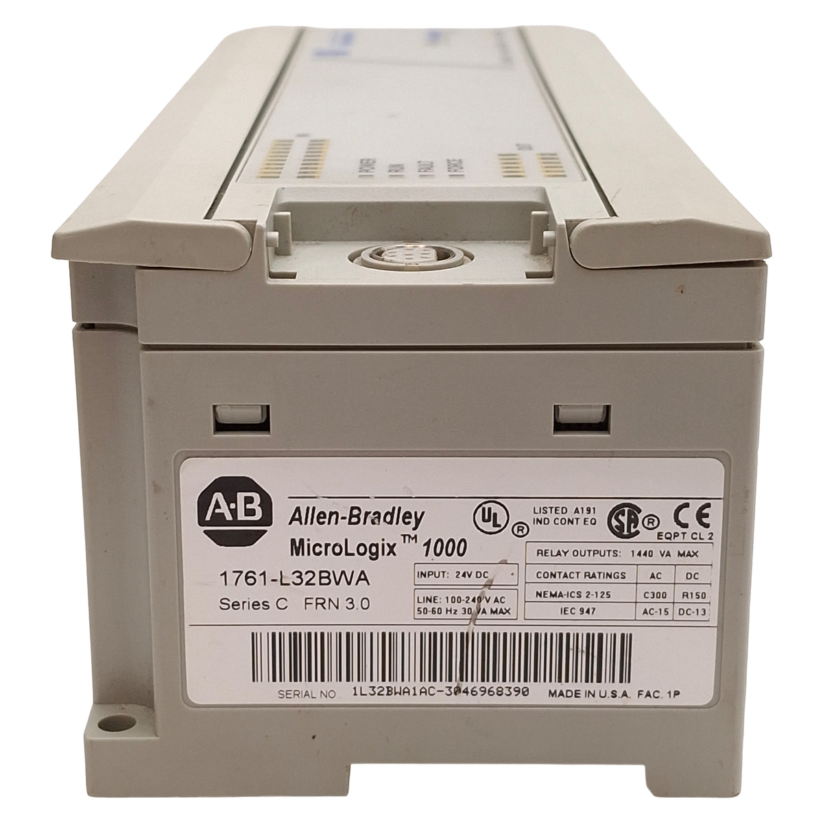 Used Allen Bradley 1761-L32BWA Series C MicroLogix 1000 PLC Controller 100-240VAC