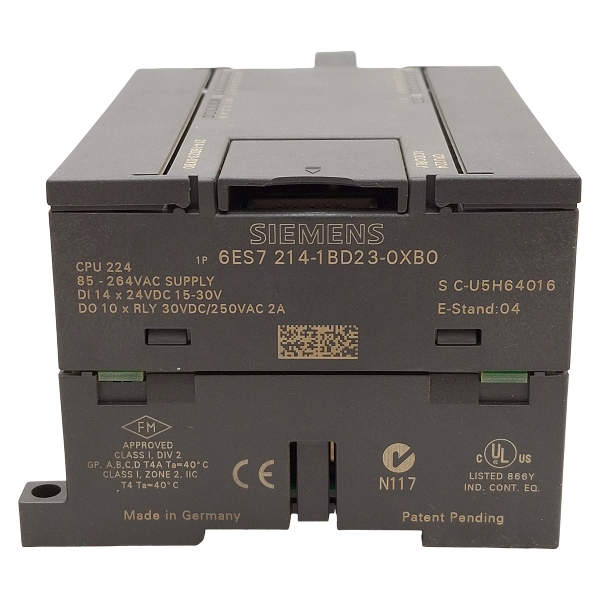 Used Siemens 6ES7 214-1BD23-0XB0 SIMATIC S7-200 CPU 224 Compact Unit, 14-DI, 10-DO