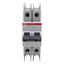 Used ABB SU202M-C1 Circuit Breaker, 2-Pole, 1A 480Y/277VAC, C-Curve, DIN Rail