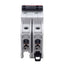 Used ABB SU202M-C1 Circuit Breaker, 2-Pole, 1A 480Y/277VAC, C-Curve, DIN Rail
