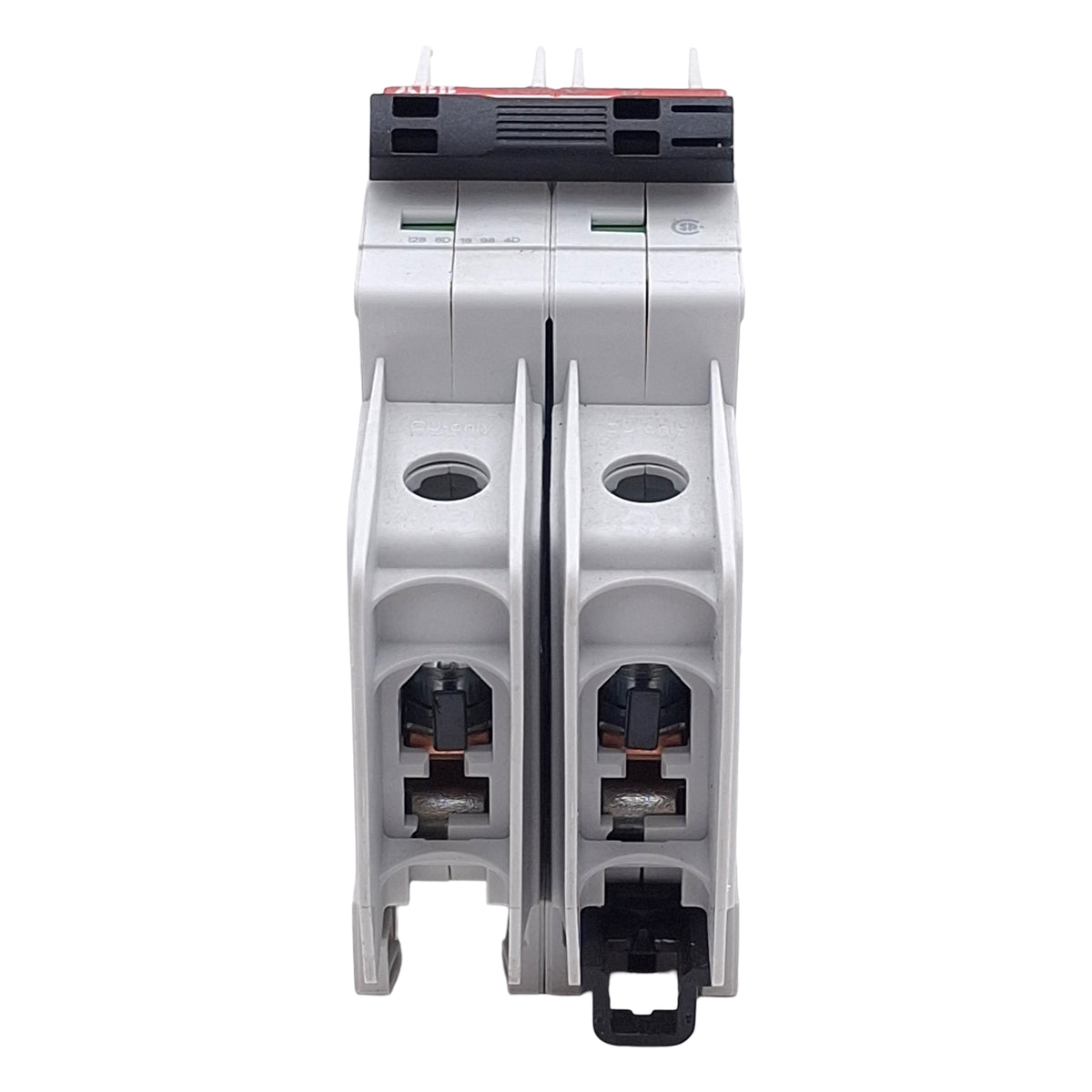Used ABB SU202M-C1 Circuit Breaker, 2-Pole, 1A 480Y/277VAC, C-Curve, DIN Rail