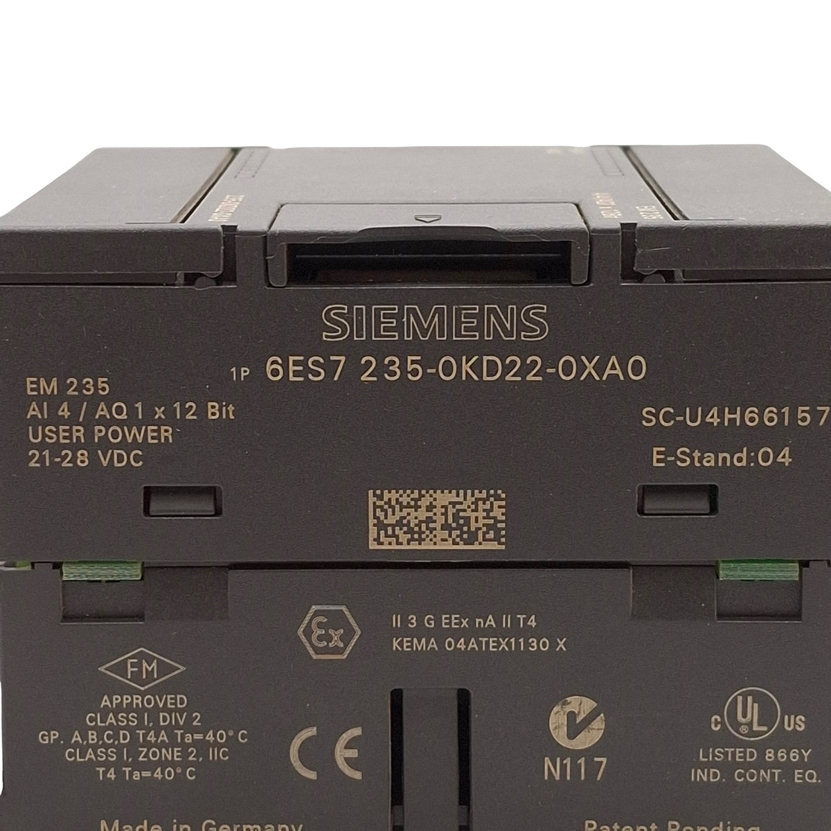 Used Siemens 6ES7 235-0KD22-0XA0 SIMATIC S7-200 Analog I/O Expansion Module, 4-AI