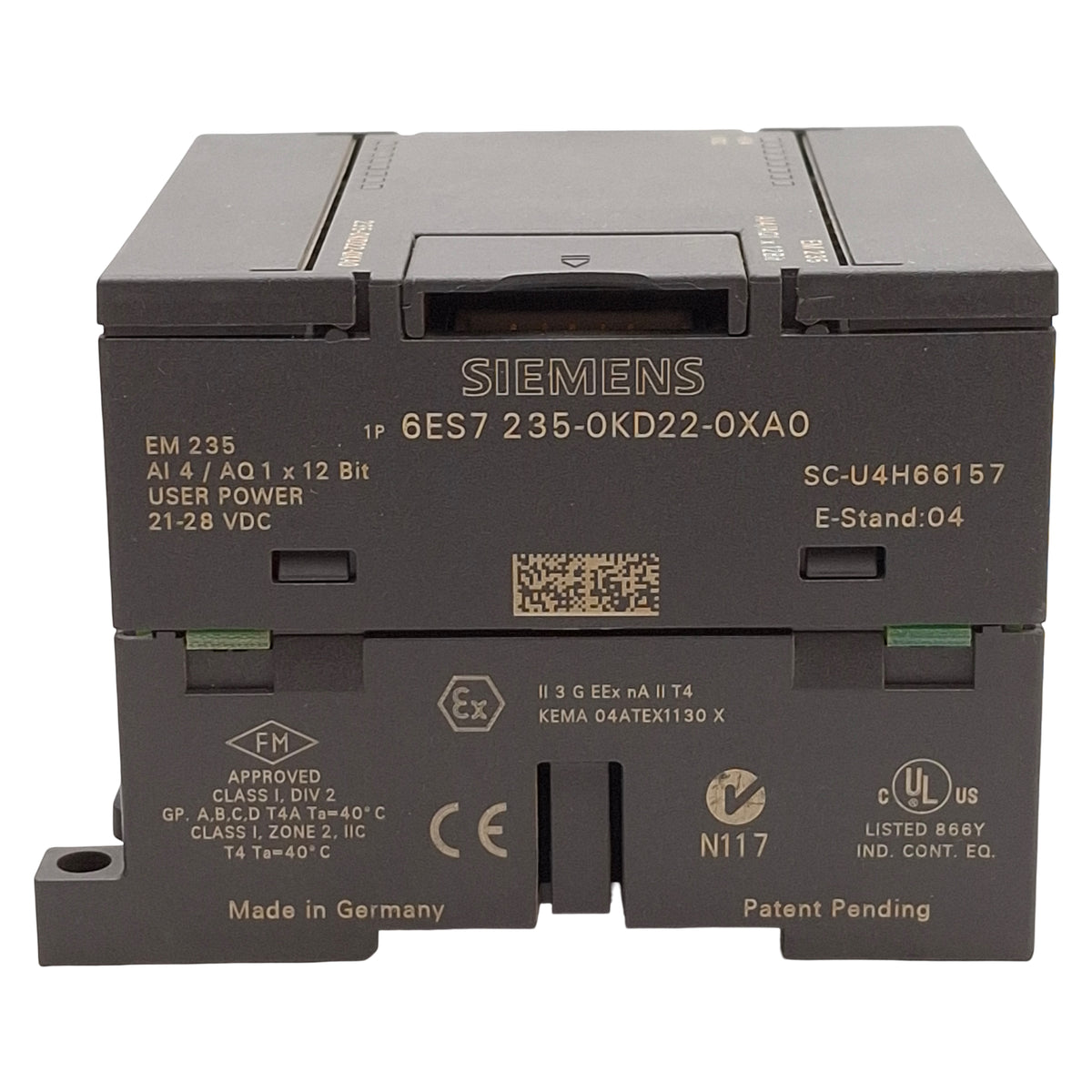 Used Siemens 6ES7 235-0KD22-0XA0 SIMATIC S7-200 Analog I/O Expansion Module, 4-AI