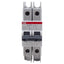 Used ABB SU202M-C2 Circuit Breaker, 2-Pole, 2A 480Y/277VAC, C-Curve, DIN Rail