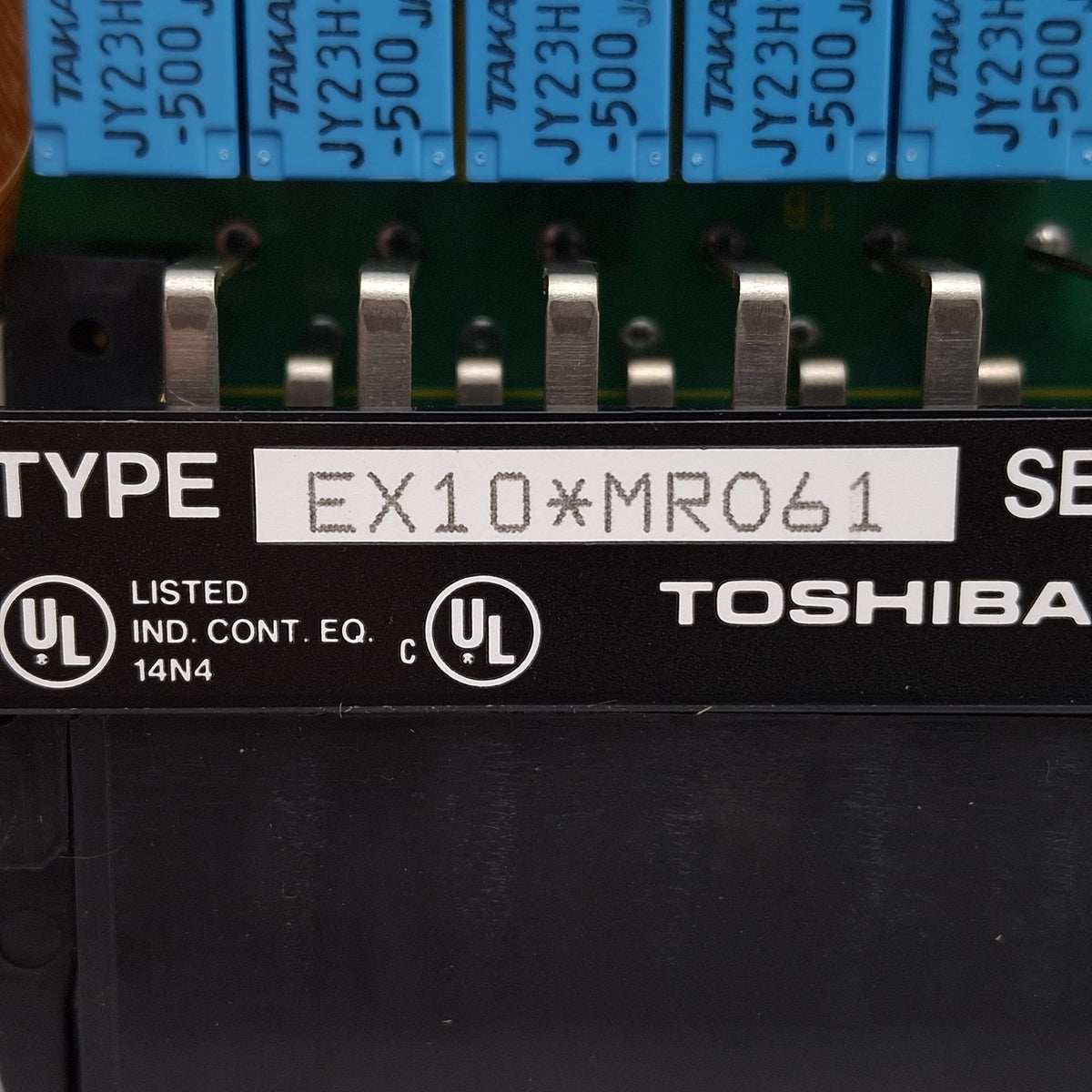 Used Toshiba EX10-MRO61 PLC Relay Output Expansion Module, 12-Output, 24VDC/240VAC