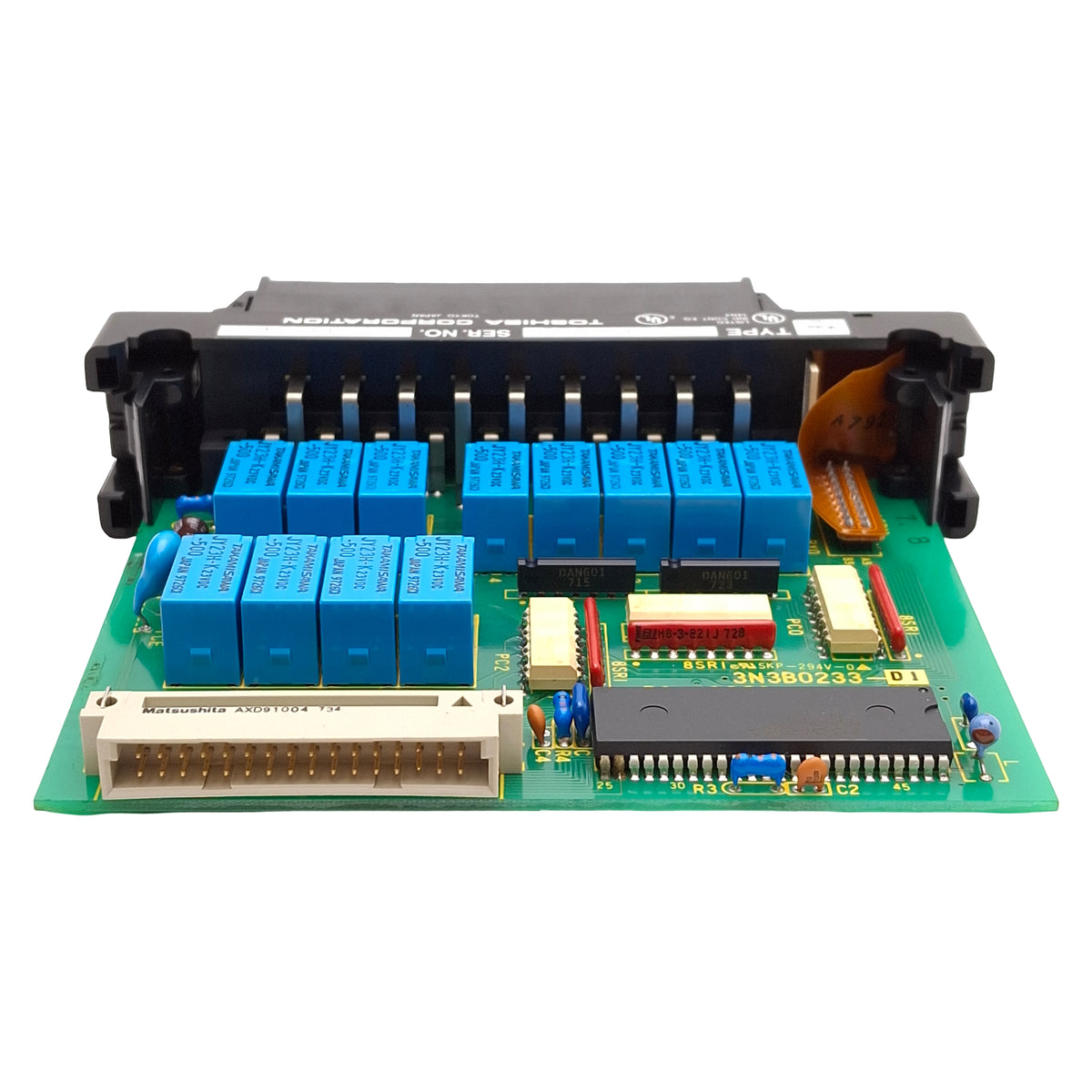 Used Toshiba EX10-MRO61 PLC Relay Output Expansion Module, 12-Output, 24VDC/240VAC