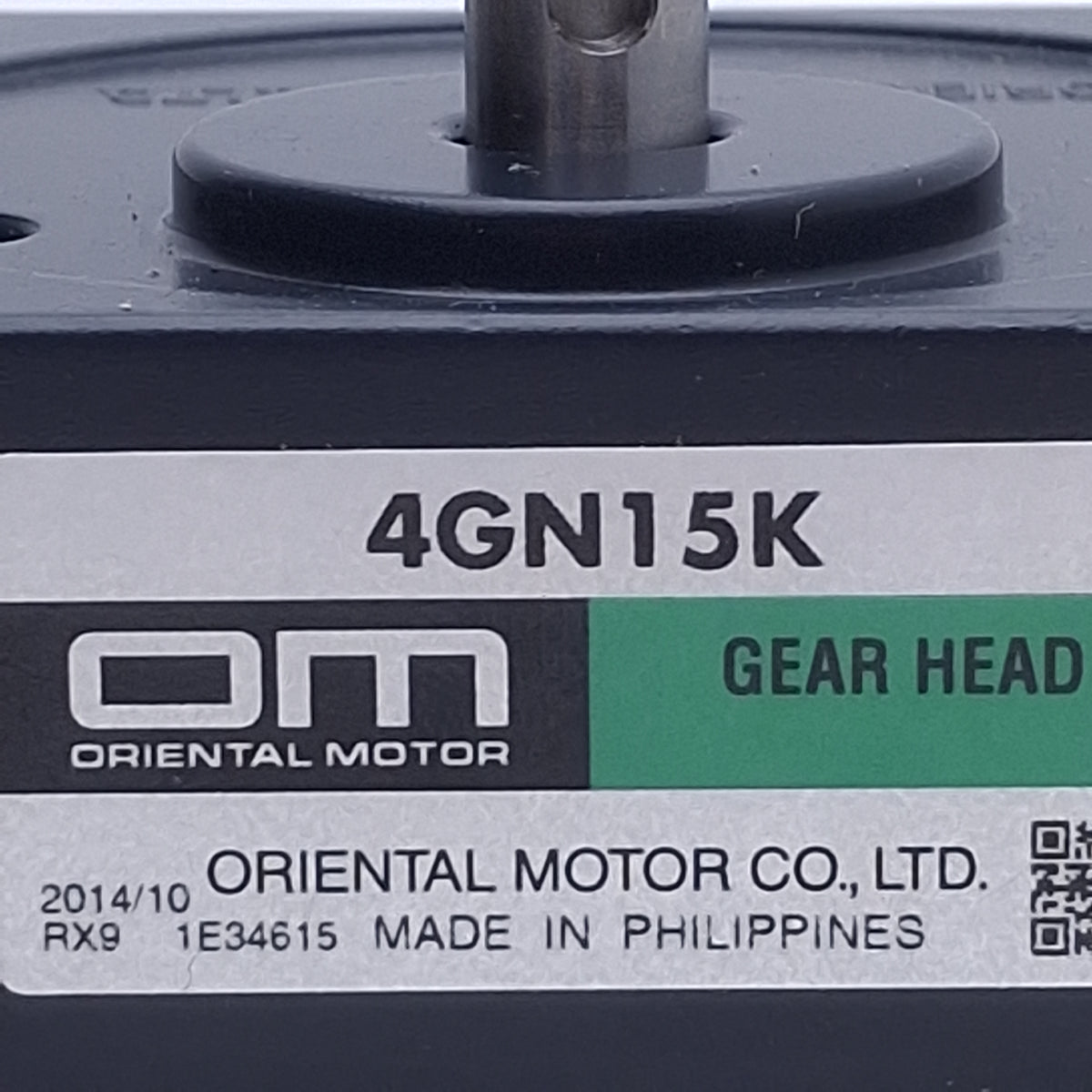 Used Oriental Motor 4GN15K Parallel Shaft Gearhead 15:1, 3.15in Frame, ø10mm Shaft