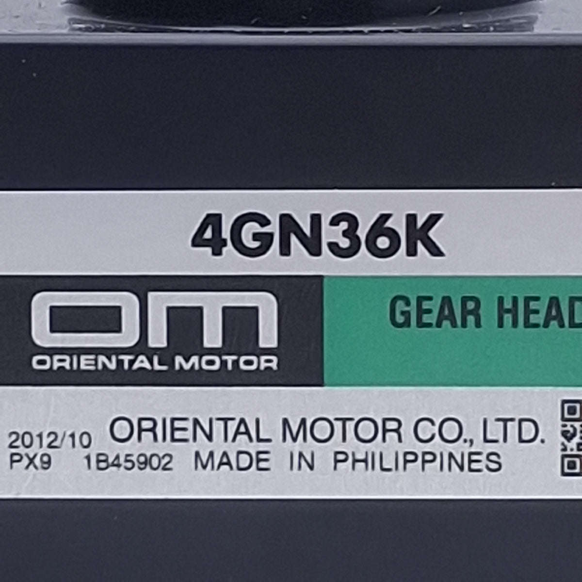 Used Oriental Motor 4GN36K Parallel Shaft Gearhead 36:1, ø10mm Shaft, 3.15in Frame