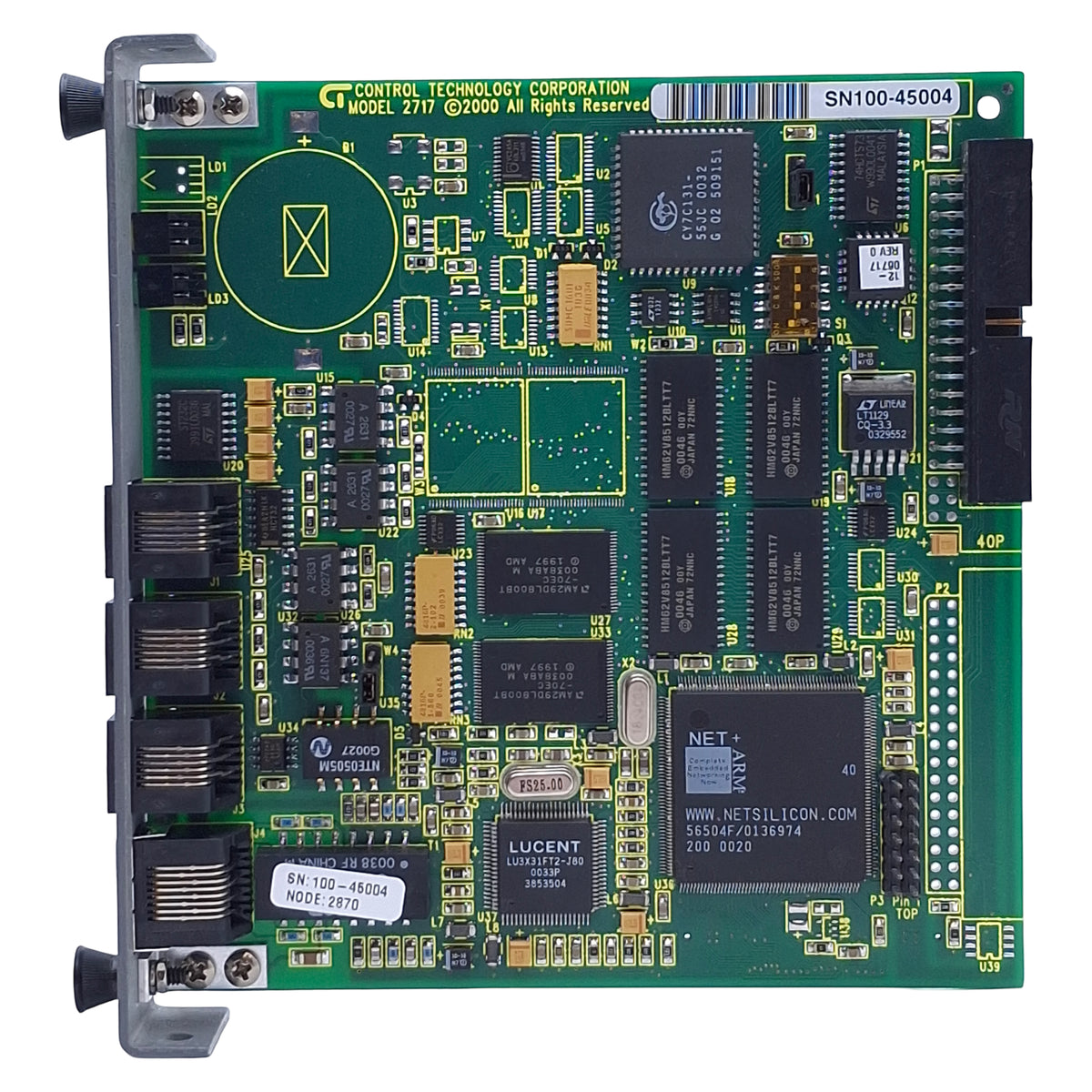 Used Control Technology 2717 Ethernet Communication Module For 2700 Series Controller