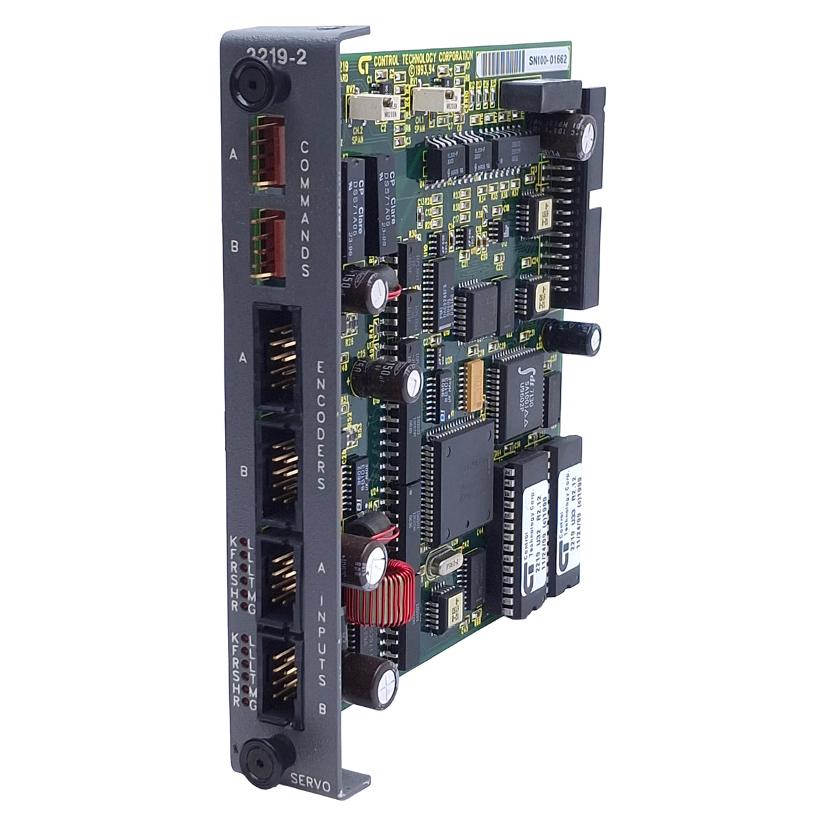 Used Control Technology 2219-2 Dual Axis Servo Control Module, 13-bit Analog Output