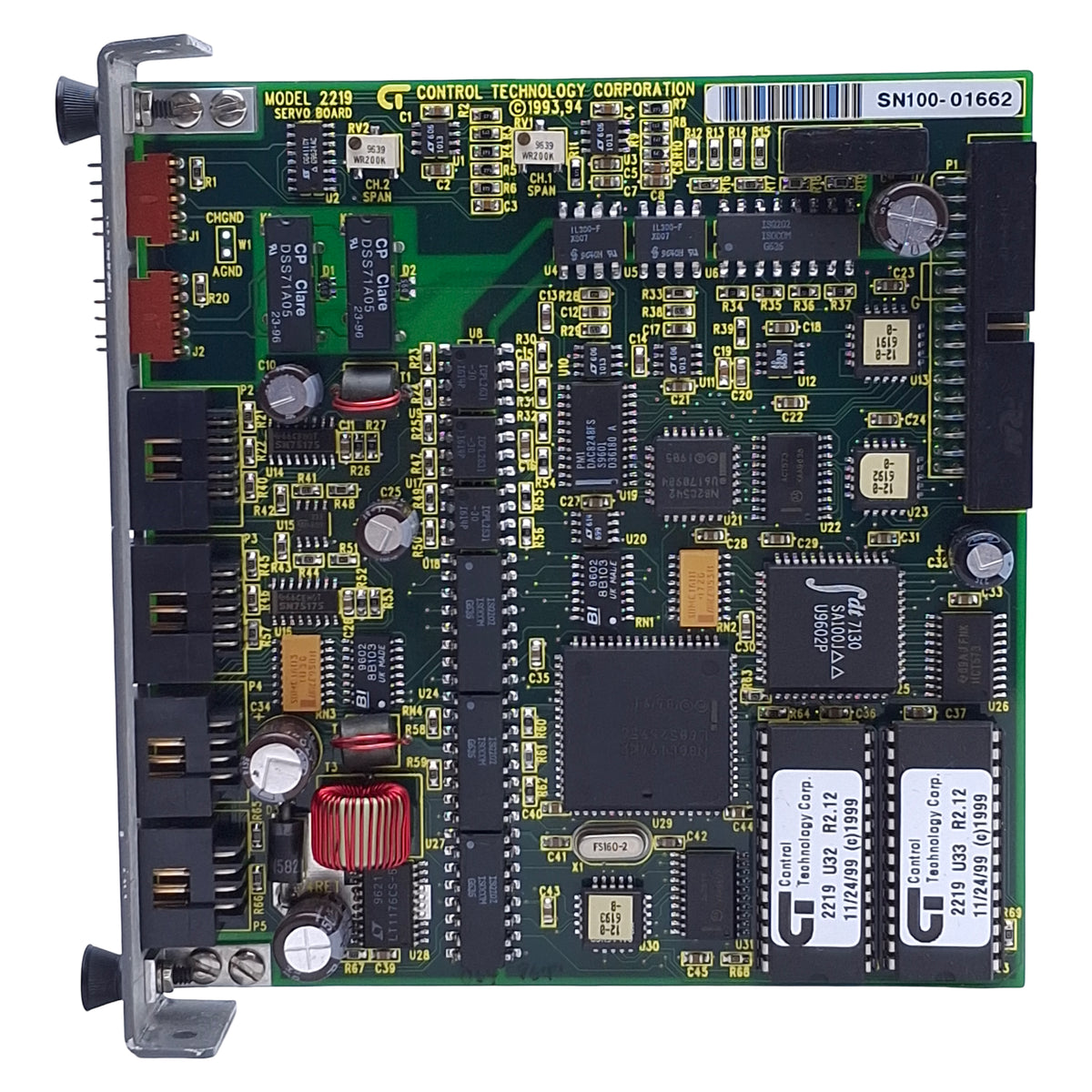 Used Control Technology 2219-2 Dual Axis Servo Control Module, 13-bit Analog Output