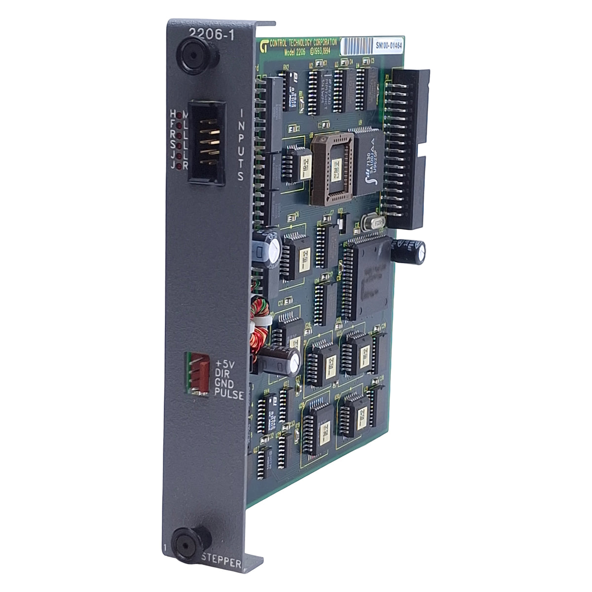 Used Control Technology 2206-1 Single Axis Stepper Motor Control Board, 5VDC, 230mA
