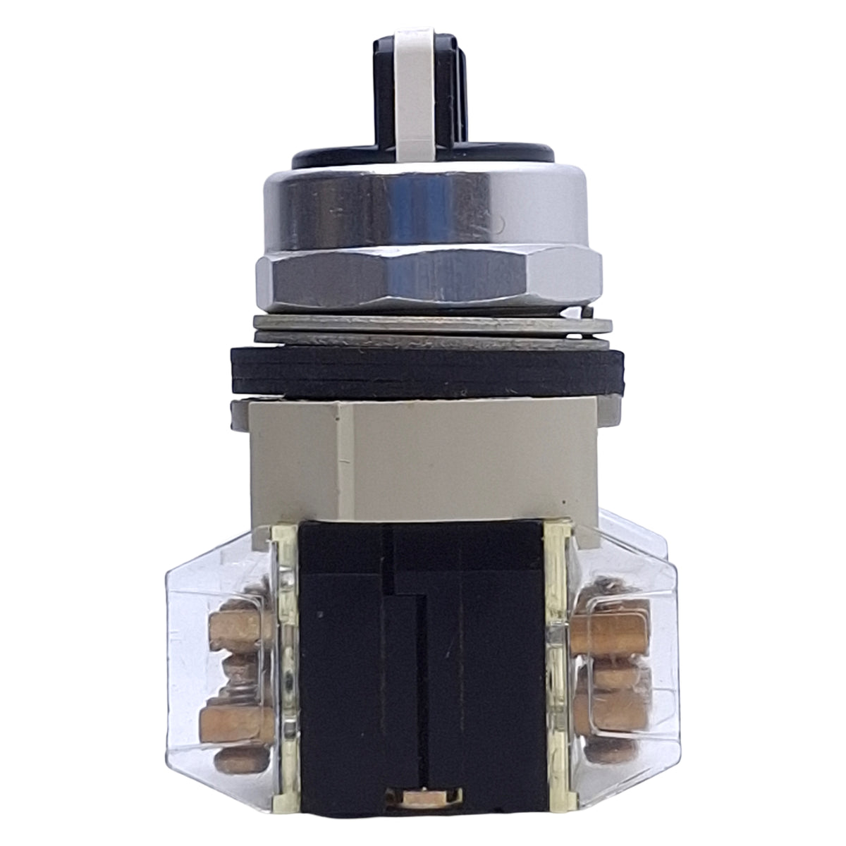 Used Allen Bradley 800T-J2KE7B Maintained Selector Switch 3-Position, 2NO+2NC, ø30mm