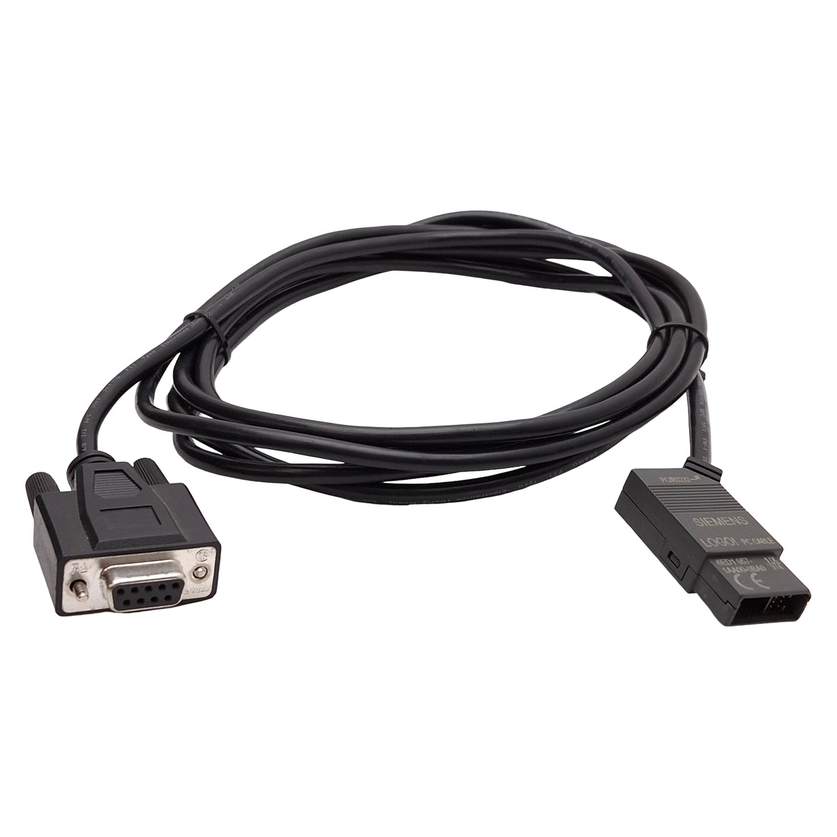 Used Siemens 6ED1 057-1AA00-0BA0 LOGO! PC Programming Cable, RS-232 DB9 Female, 2.5m