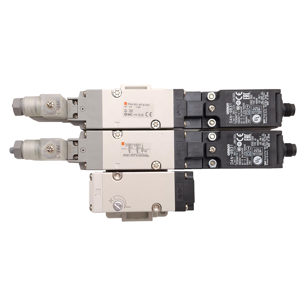 Used SMC VP544-5DZ1-03F-M-X555 Dual Residual Relief Valve w/ Soft Start-Up, 24VDC