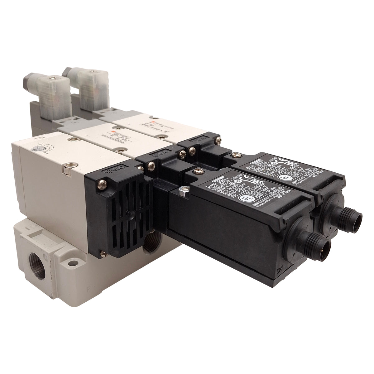 Used SMC VP544-5DZ1-03F-M-X555 Dual Residual Relief Valve w/ Soft Start-Up, 24VDC