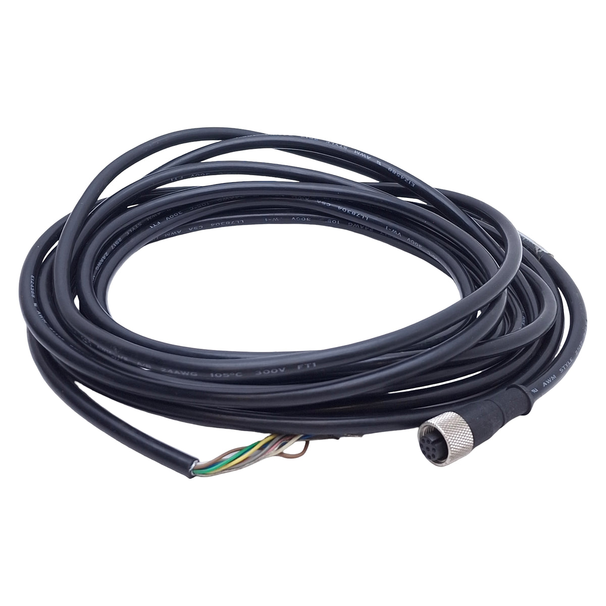 Used Banner MQDC-815 Single-Ended Cordset, 8-Pin M12 Straight Female, 5m Length