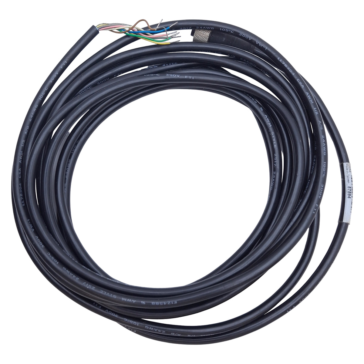 Used Banner MQDC-815 Single-Ended Cordset, 8-Pin M12 Straight Female, 5m Length