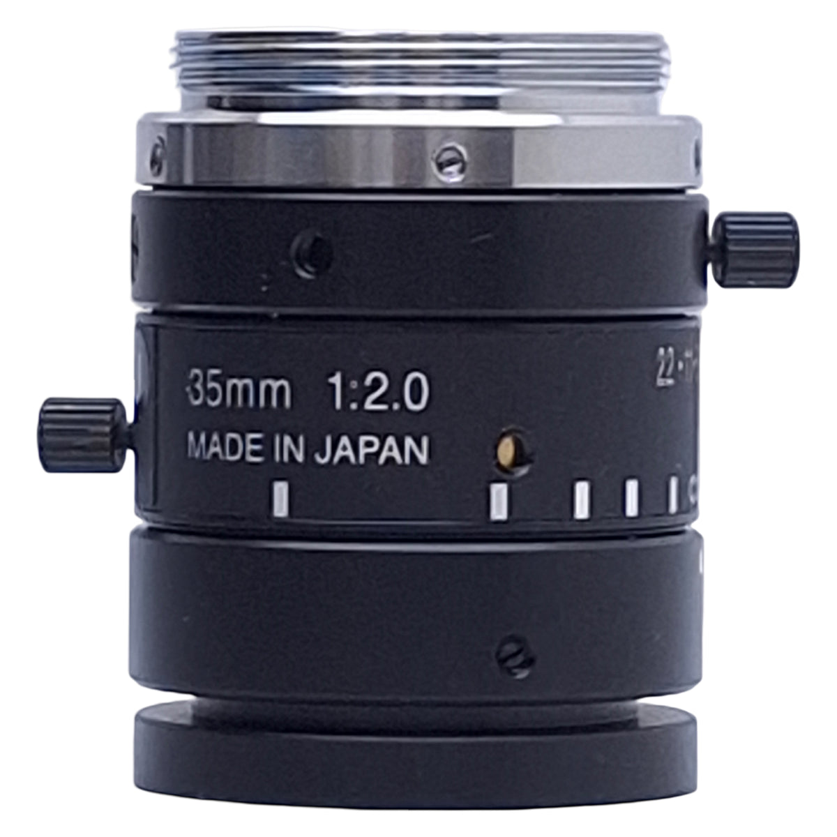 New – Open box Moritex ML-M3520MP5 FA Lens For 2/3in Sensor, F2.0-22 Aperture, 35mm, C Mount