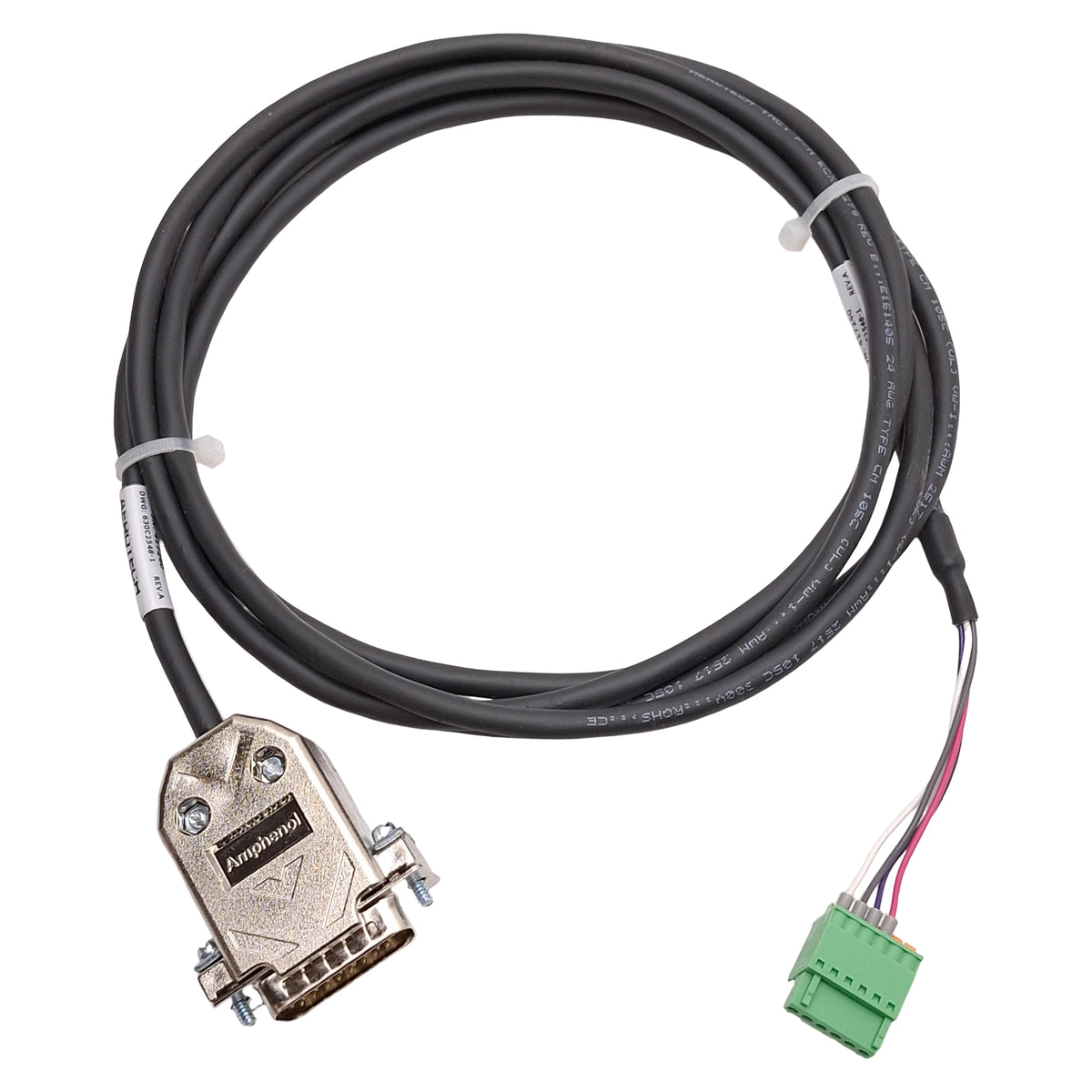 New – Open box Aerotech C25481-20 Nmark GCL to Ndrive CP HPe or HLe Drive Cable, 2.0m