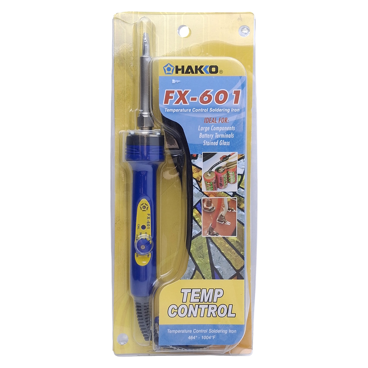 New Hakko FX-601-02 Soldering Iron 67W, 240-540°F Range, 120VAC, T19 Series Tips