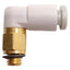New Lot of 20 SMC KQ2L04-M5A Male Elbow Fitting, M5x0.8, ø4mm One-Touch -100kPa~1MPa