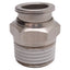 New SMC KQG2H13-N04S Stainless Steel Fitting w/ Sealant, 1/2in NPT, ø1/2in One-Touch