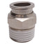 New SMC KQG2H13-N04S Stainless Steel Fitting w/ Sealant, 1/2in NPT, ø1/2in One-Touch