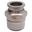 New SMC KQG2H13-N04S Stainless Steel Fitting w/ Sealant, 1/2in NPT, ø1/2in One-Touch