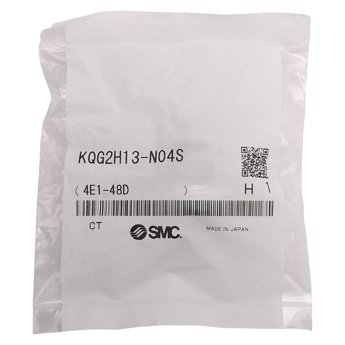 New SMC KQG2H13-N04S Stainless Steel Fitting w/ Sealant, 1/2in NPT, ø1/2in One-Touch