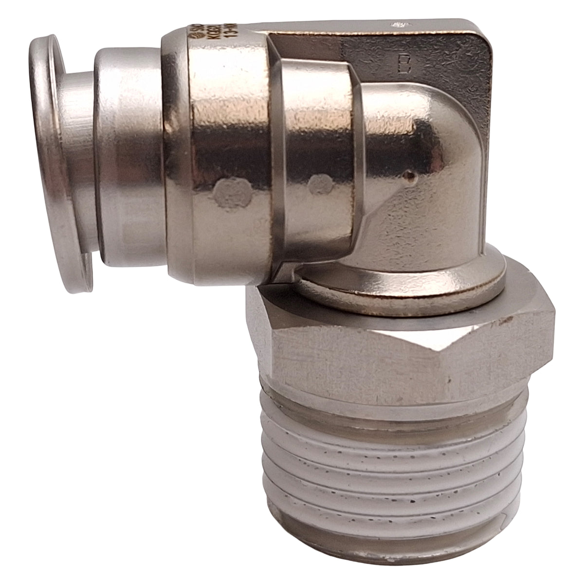 New SMC KQG2L13-N04S Stainless Steel Elbow Fitting, 1/2in NPT Male, ø1/2in One-Touch