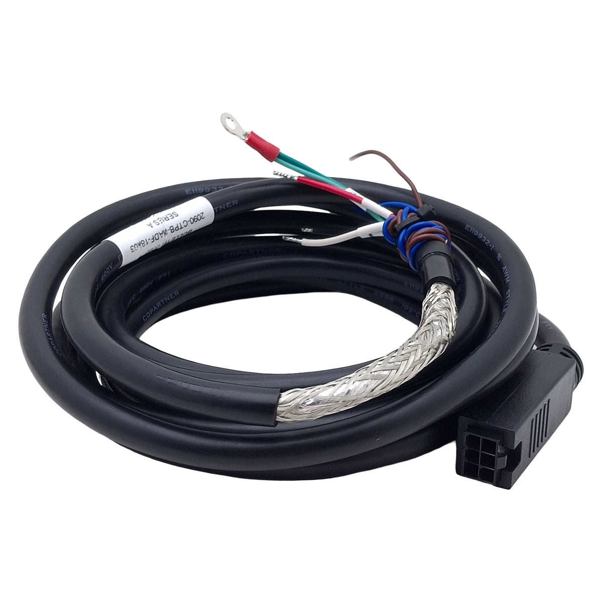 Used Allen Bradley 2090-CTPB-MADF-18A03 Kinetix TLP Power Cable For 46-100 Frames, 3m