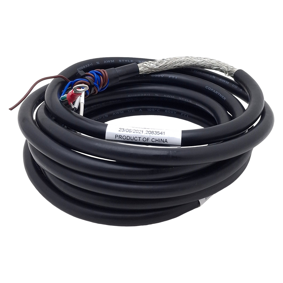 Used Allen Bradley 2090-CTPB-MADF-18A03 Kinetix TLP Power Cable For 46-100 Frames, 3m