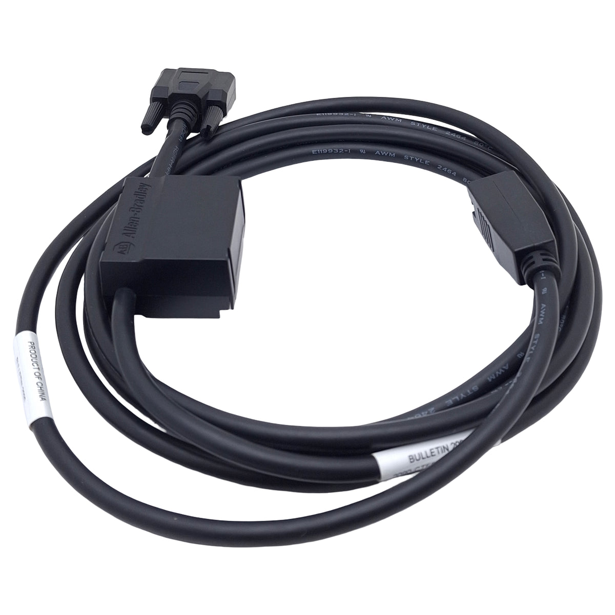 Used Allen Bradley 2090-CTFB-MADD-CFA03 TLP Motor Feedback Cable, 3m Length
